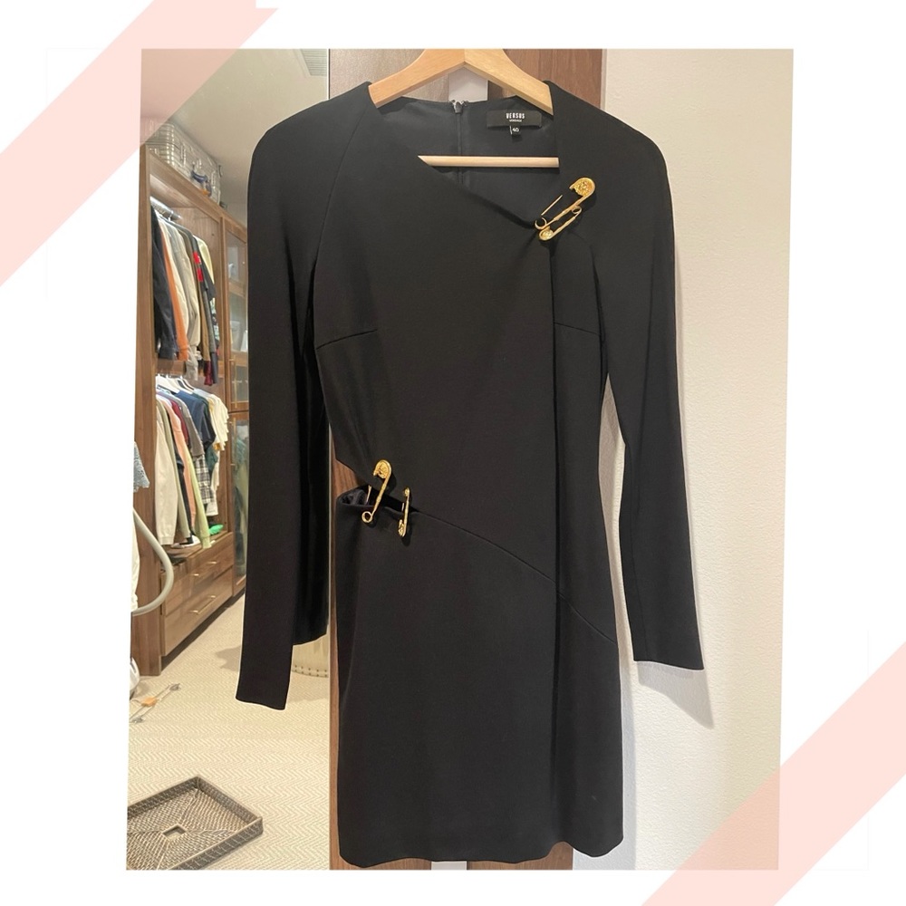 Versus. black dress